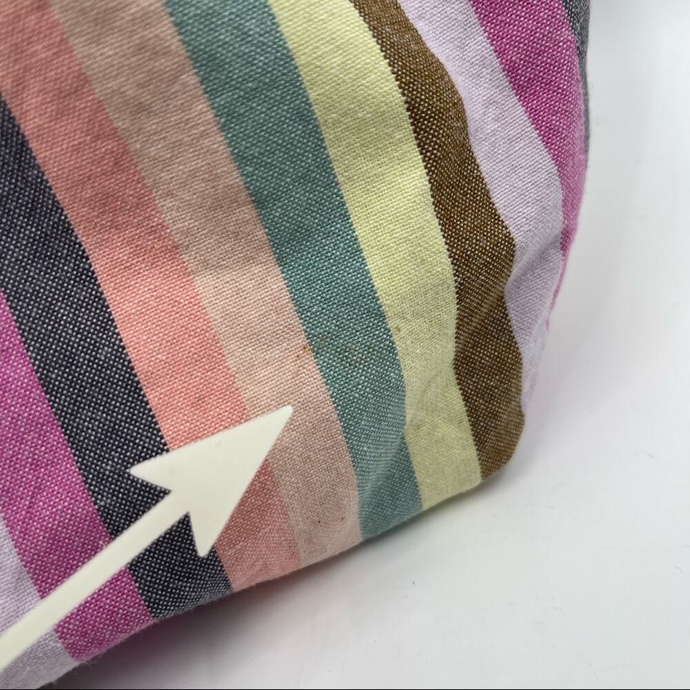 Rainbow Pride Stripe Purse Tote Adjustable Tie Multicolor CarryAll Shoulder Bag - Picture 7 of 13